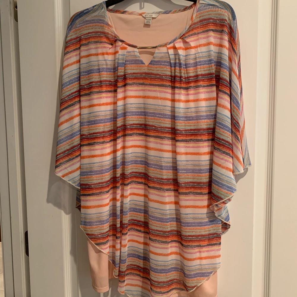 Flowing multi colored top